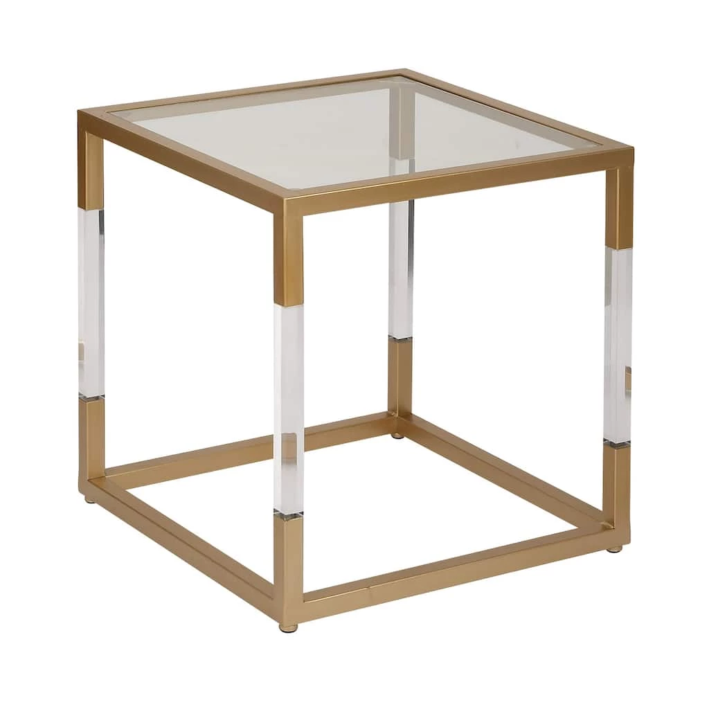 Best Sale π 20" Gold Modern Acrylic Accent Table by Ivory and Iris β¨ 2 Best Sale π 20" Gold Modern Acrylic Accent Table by Ivory and Iris β¨ - Image 2