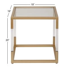 Best Sale π 20" Gold Modern Acrylic Accent Table by Ivory and Iris β¨ 8 Best Sale π 20" Gold Modern Acrylic Accent Table by Ivory and Iris β¨ -Cheap Ivory and Iris Store D496290S 4