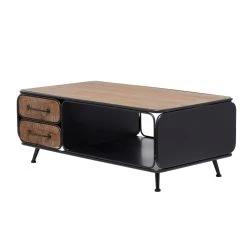 Best reviews of 🎉 18" Brown Iron Industrial Coffee Table by Ivory and Iris 😉 -Cheap Ivory and Iris Store D496292S 3