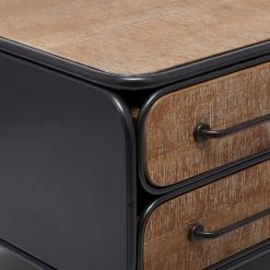 Best reviews of 🎉 18" Brown Iron Industrial Coffee Table by Ivory and Iris 😉 -Cheap Ivory and Iris Store D496292S 5