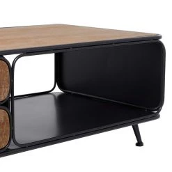 Best reviews of 🎉 18" Brown Iron Industrial Coffee Table by Ivory and Iris 😉 -Cheap Ivory and Iris Store D496292S 6