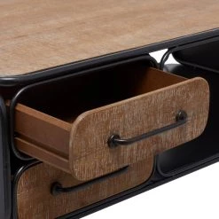 Best reviews of 🎉 18" Brown Iron Industrial Coffee Table by Ivory and Iris 😉 -Cheap Ivory and Iris Store D496292S 8