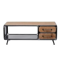 Best reviews of 🎉 18" Brown Iron Industrial Coffee Table by Ivory and Iris 😉 -Cheap Ivory and Iris Store D496292S 9