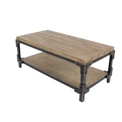 Deals ❤️ 24" Brown Wood Industrial Coffee Table by Ivory and Iris ✔️ 10 Deals ❤️ 24" Brown Wood Industrial Coffee Table by Ivory and Iris ✔️ -Cheap Ivory and Iris Store D496306S 3