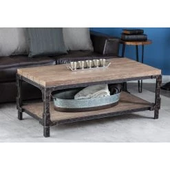 Deals ❤️ 24" Brown Wood Industrial Coffee Table by Ivory and Iris ✔️ 15 Deals ❤️ 24" Brown Wood Industrial Coffee Table by Ivory and Iris ✔️ -Cheap Ivory and Iris Store D496306S 8