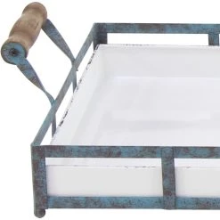 Top 10 ⌛ Blue Metal Farmhouse Tray Set by Ivory and Iris 🥰 -Cheap Ivory and Iris Store D496774S 5