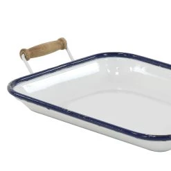 Best deal ✨ White Metal Farmhouse Tray Set by Ivory and Iris 🎁 -Cheap Ivory and Iris Store D496786S 6