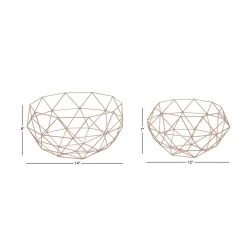 Coupon 🥰 Gold Metal Contemporary Decorative Tray Set by Ivory and Iris 😍 -Cheap Ivory and Iris Store D496791S 5