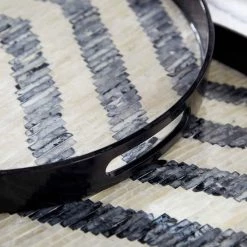 Cheap 👏 Black 👩 Mother of Pearl Modern Tray Set by Ivory and Iris 👏 -Cheap Ivory and Iris Store D496803S 10