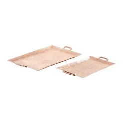 Top 10 👏 Bronze Aluminum Rustic Tray Set by Ivory and Iris ✔️