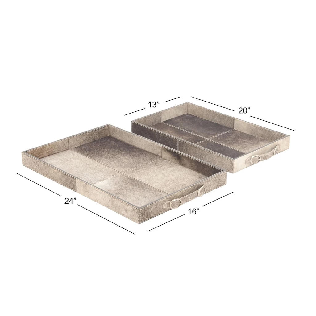 Deals β Gray Wood Traditional Tray Set by Ivory and Iris π 4 Deals β Gray Wood Traditional Tray Set by Ivory and Iris π - Image 4