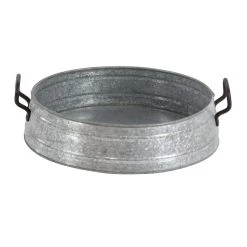 Deals ✔️ Set of 3" Grey Metal Farmhouse Tray, 18", 16", 14" by Ivory and Iris 🤩 -Cheap Ivory and Iris Store D496819S 5