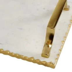 Promo 💯 Set of 2" Gold Ceramic Glam Tray, 16", 13" by Ivory and Iris ❤️ -Cheap Ivory and Iris Store D496824S 4
