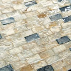 Best Sale 💯 Set of 3" Black 👩 Mother of Pearl Coastal Tray, 24", 20", 16" by Ivory and Iris 😍 -Cheap Ivory and Iris Store D496827S 4