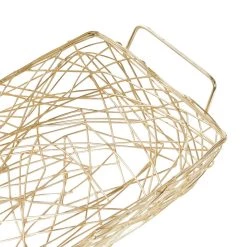 Hot Sale ✔️ Set of 3" Gold Metal Contemporary Tray, 15", 16", 18" by Ivory and Iris 🔔 -Cheap Ivory and Iris Store D496831S 4