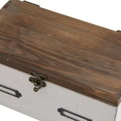 Budget ⌛ White Wood Contemporary Box Set by Ivory and Iris 😀 -Cheap Ivory and Iris Store D496834S 4