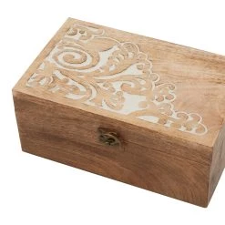 Brand new 💯 Brown Mango Wood Country Cottage Box Set by Ivory and Iris 😍 -Cheap Ivory and Iris Store D496835S 4