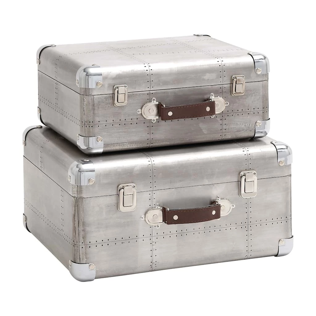 Best Sale π Silver Wood & Metal Farmhouse Box Set by Ivory and Iris π 1 Best Sale π Silver Wood & Metal Farmhouse Box Set by Ivory and Iris π