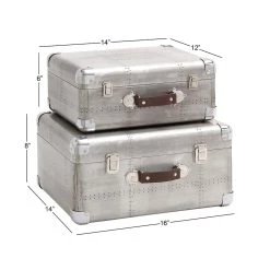 Best Sale π Silver Wood & Metal Farmhouse Box Set by Ivory and Iris π 11 Best Sale π Silver Wood & Metal Farmhouse Box Set by Ivory and Iris π -Cheap Ivory and Iris Store D496836S 6