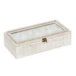 Best deal 🎉 16" White Wood Farmhouse Box by Ivory and Iris 😉