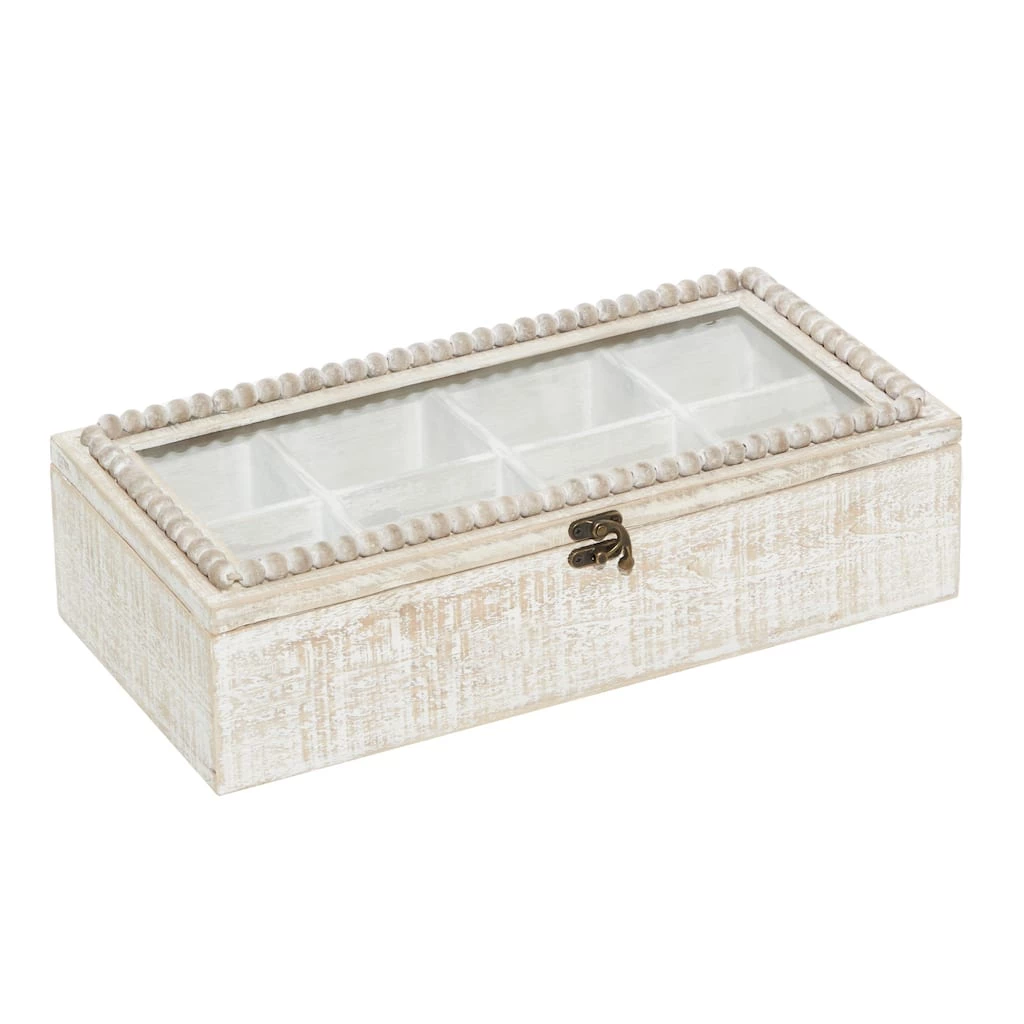 Best deal π 16" White Wood Farmhouse Box by Ivory and Iris π 1 Best deal π 16" White Wood Farmhouse Box by Ivory and Iris π