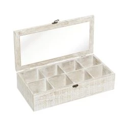 Best deal π 16" White Wood Farmhouse Box by Ivory and Iris π 11 Best deal π 16" White Wood Farmhouse Box by Ivory and Iris π -Cheap Ivory and Iris Store D496837S 4