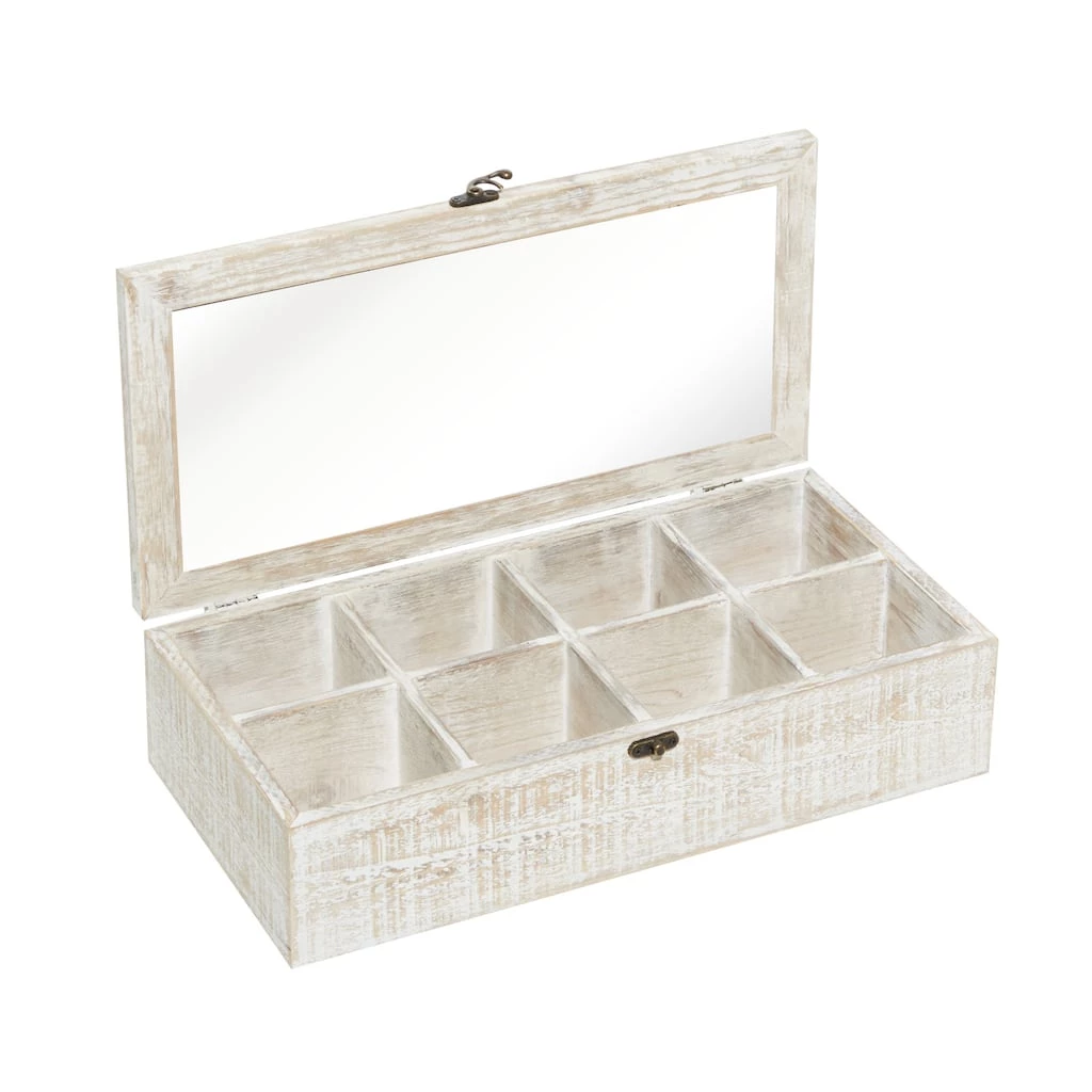 Best deal π 16" White Wood Farmhouse Box by Ivory and Iris π 4 Best deal π 16" White Wood Farmhouse Box by Ivory and Iris π - Image 4