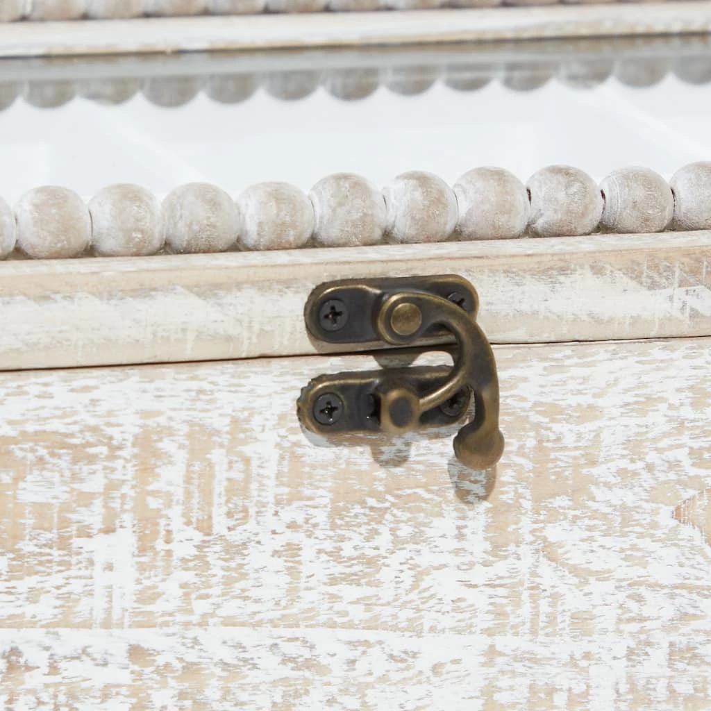 Best deal π 16" White Wood Farmhouse Box by Ivory and Iris π 6 Best deal π 16" White Wood Farmhouse Box by Ivory and Iris π - Image 6