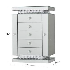 Flash Sale π Silver Glam Jewelry Box by Ivory and Iris π 16 Flash Sale π Silver Glam Jewelry Box by Ivory and Iris π -Cheap Ivory and Iris Store D496845S 8