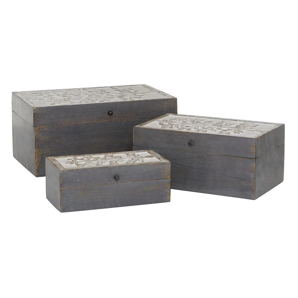 Cheapest βοΈ Gray Mango Wood Country Cottage Box Set by Ivory and Iris π 1 Cheapest βοΈ Gray Mango Wood Country Cottage Box Set by Ivory and Iris π