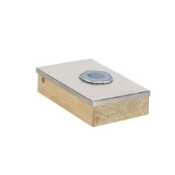 Cheap π 10" Silver Mango Wood Natural Box by Ivory and Iris π 11 Cheap π 10" Silver Mango Wood Natural Box by Ivory and Iris π -Cheap Ivory and Iris Store D496853S 5