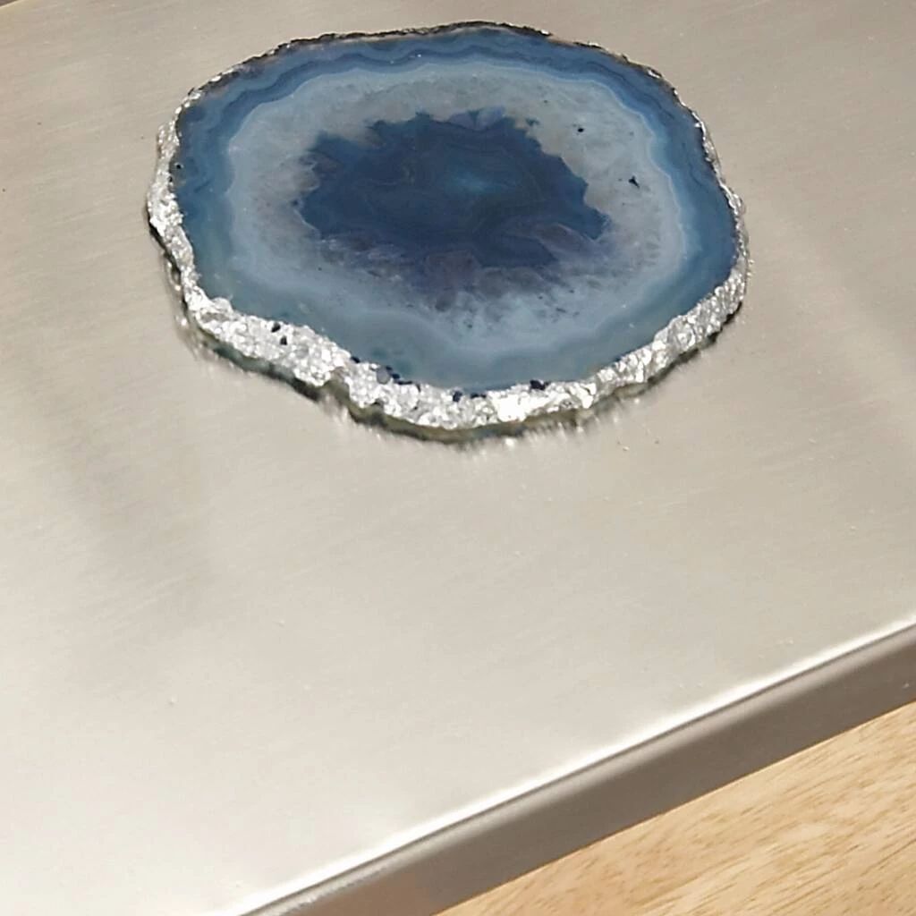 Cheap π 10" Silver Mango Wood Natural Box by Ivory and Iris π 6 Cheap π 10" Silver Mango Wood Natural Box by Ivory and Iris π - Image 6