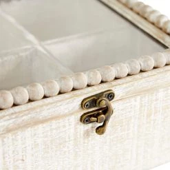 Budget 🎉 4" White Wood Farmhouse Box by Ivory and Iris ❤️ -Cheap Ivory and Iris Store D496854S 4