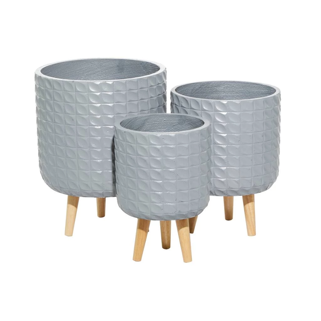 Coupon π― Set of 3 Grey MgO Contemporary Planter 18", 16", 14" by Ivory and Iris π 2 Coupon π― Set of 3 Grey MgO Contemporary Planter 18", 16", 14" by Ivory and Iris π - Image 2