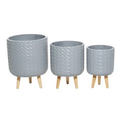 Coupon π― Set of 3 Grey MgO Contemporary Planter 18", 16", 14" by Ivory and Iris π 10 Coupon π― Set of 3 Grey MgO Contemporary Planter 18", 16", 14" by Ivory and Iris π -Cheap Ivory and Iris Store D501332S 3