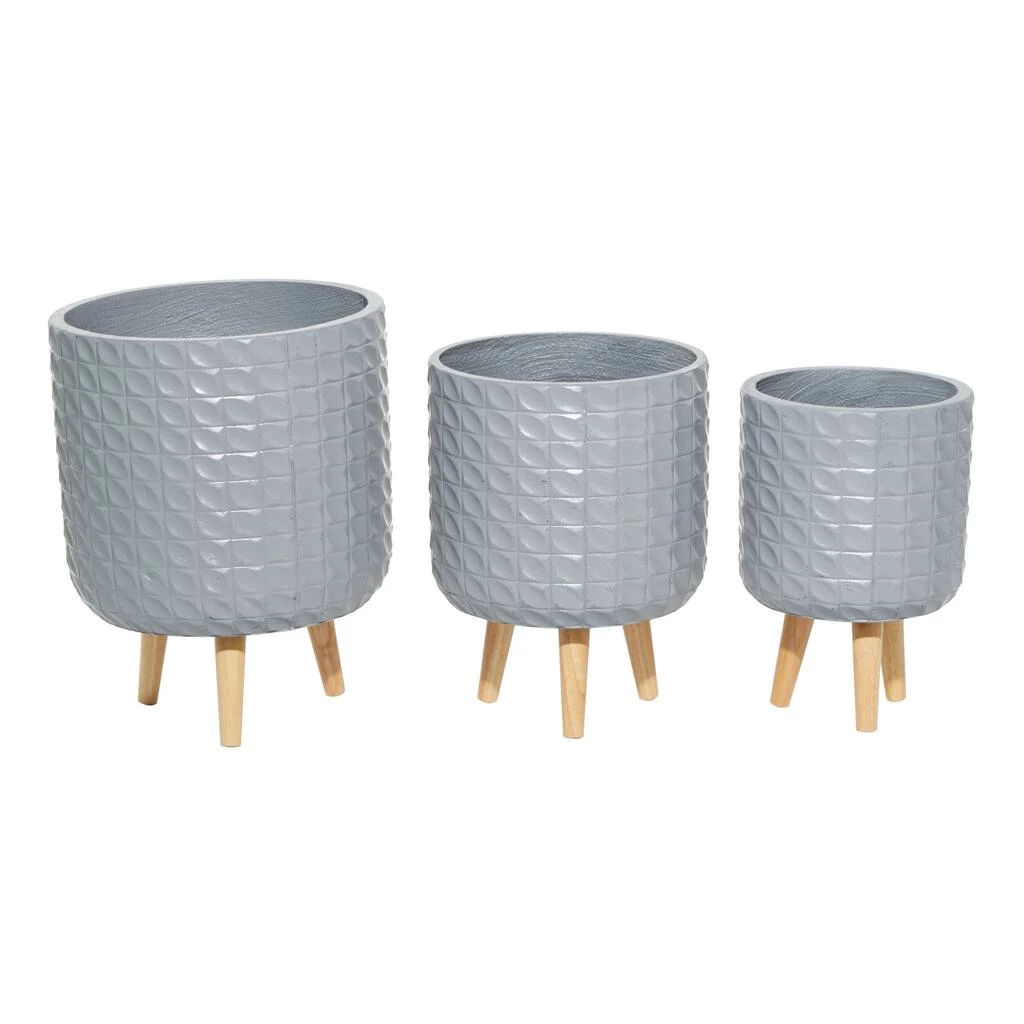 Coupon π― Set of 3 Grey MgO Contemporary Planter 18", 16", 14" by Ivory and Iris π 6 Coupon π― Set of 3 Grey MgO Contemporary Planter 18", 16", 14" by Ivory and Iris π - Image 6