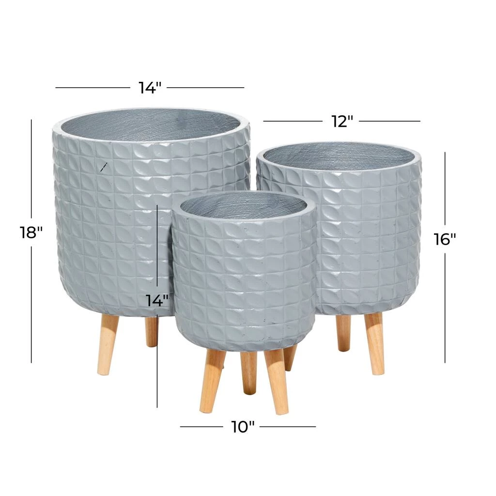 Coupon π― Set of 3 Grey MgO Contemporary Planter 18", 16", 14" by Ivory and Iris π 7 Coupon π― Set of 3 Grey MgO Contemporary Planter 18", 16", 14" by Ivory and Iris π - Image 7