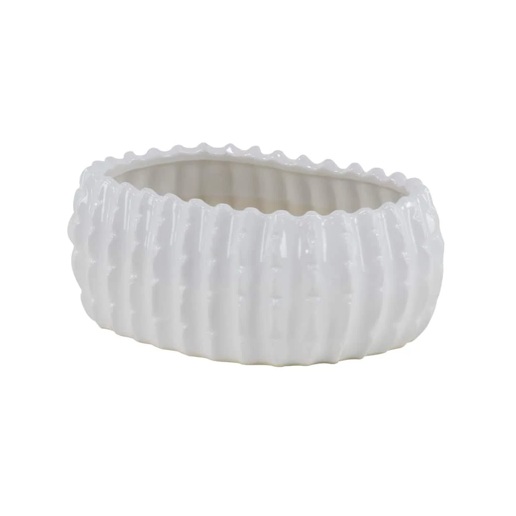 Coupon 💯 Set of 3 White Stoneware Traditional Planter, 9", 13", 17" by Ivory and Iris ❤️ 4 Coupon 💯 Set of 3 White Stoneware Traditional Planter, 9", 13", 17" by Ivory and Iris ❤️ - Image 4