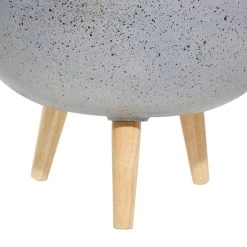 Cheap 🎁 Set of 2 Grey MgO Contemporary Planter 15", 17" by Ivory and Iris 😍 -Cheap Ivory and Iris Store D501347S 4