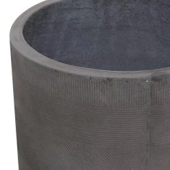 Best Pirce 🔥 Set of 2 Grey Polystone Contemporary Planter, 13" 16" by Ivory and Iris 😍 -Cheap Ivory and Iris Store D501358S 3