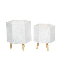 Best Sale π― Set of 2 White MgO Contemporary Planter 15", 17" by Ivory and Iris 𧨠10 Best Sale π― Set of 2 White MgO Contemporary Planter 15", 17" by Ivory and Iris 𧨠-Cheap Ivory and Iris Store D501366S 3