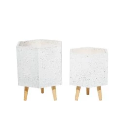 Best Sale π― Set of 2 White MgO Contemporary Planter 15", 17" by Ivory and Iris 𧨠13 Best Sale π― Set of 2 White MgO Contemporary Planter 15", 17" by Ivory and Iris 𧨠-Cheap Ivory and Iris Store D501366S 6