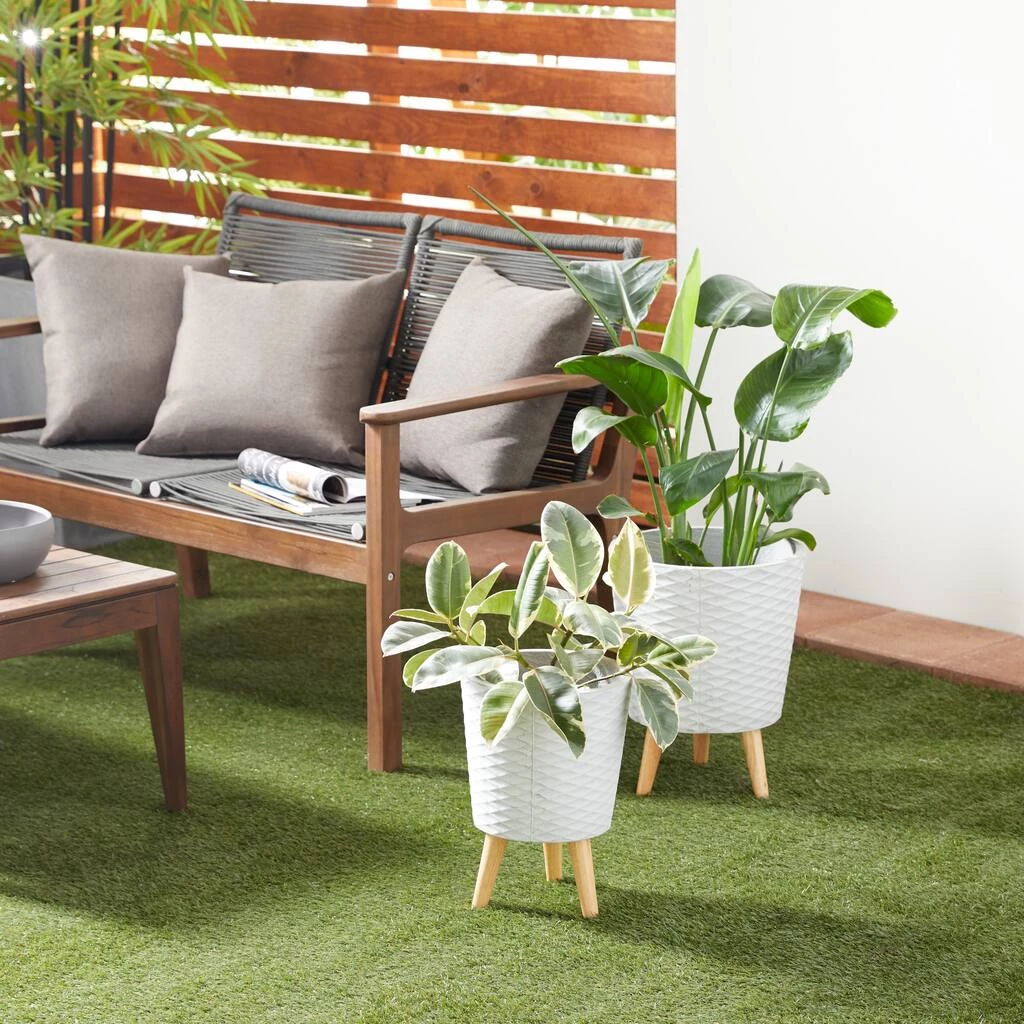 Budget π Set of 2 Grey Polystone Contemporary Planter, 14", 16" by Ivory and Iris π€© 5 Budget π Set of 2 Grey Polystone Contemporary Planter, 14", 16" by Ivory and Iris π€© - Image 5