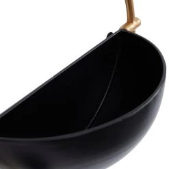 Best deal 😍 Set of 3 Black Iron Contemporary Planters, 15" x 14" x 5" by Ivory and Iris 🥰 -Cheap Ivory and Iris Store D501371S 4