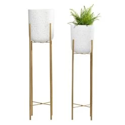 Deals π― Set of 2 Gold Metal Contemporary Planter, 39", 46" by Ivory and Iris π 11 Deals π― Set of 2 Gold Metal Contemporary Planter, 39", 46" by Ivory and Iris π -Cheap Ivory and Iris Store D501375S 4