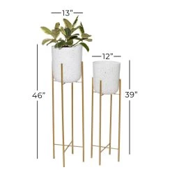 Deals π― Set of 2 Gold Metal Contemporary Planter, 39", 46" by Ivory and Iris π 14 Deals π― Set of 2 Gold Metal Contemporary Planter, 39", 46" by Ivory and Iris π -Cheap Ivory and Iris Store D501375S 7