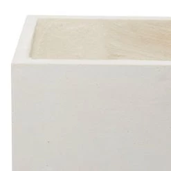 Coupon 👍 Set of 2 White Fiber clay Contemporary Planter, 17", 21" by Ivory and Iris ⌛ -Cheap Ivory and Iris Store D501376S 9