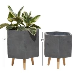 Deals βοΈ Set of 2 Grey Polystone Contemporary Planter, 15", 17" by Ivory and Iris π 12 Deals βοΈ Set of 2 Grey Polystone Contemporary Planter, 15", 17" by Ivory and Iris π -Cheap Ivory and Iris Store D501391S 6