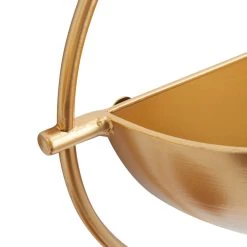 Best Sale ✨ Set of 3 Gold Iron Contemporary Planter, 15",13", 10" by Ivory and Iris 😀 -Cheap Ivory and Iris Store D501392S 3