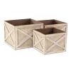 Best reviews of ✔️ Set of 3 Brown Wood Farmhouse Planter, 10", 11", 12" by Ivory and Iris ✔️